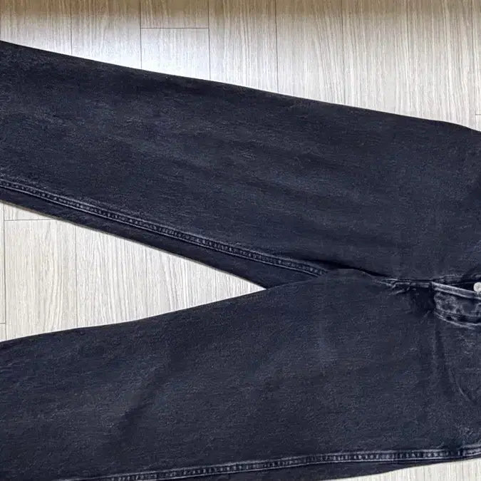 [BUNJANG] Golden Goose Black Denim Wide Pants / 골든구스 블랙 데님 와이드 팬츠 27
