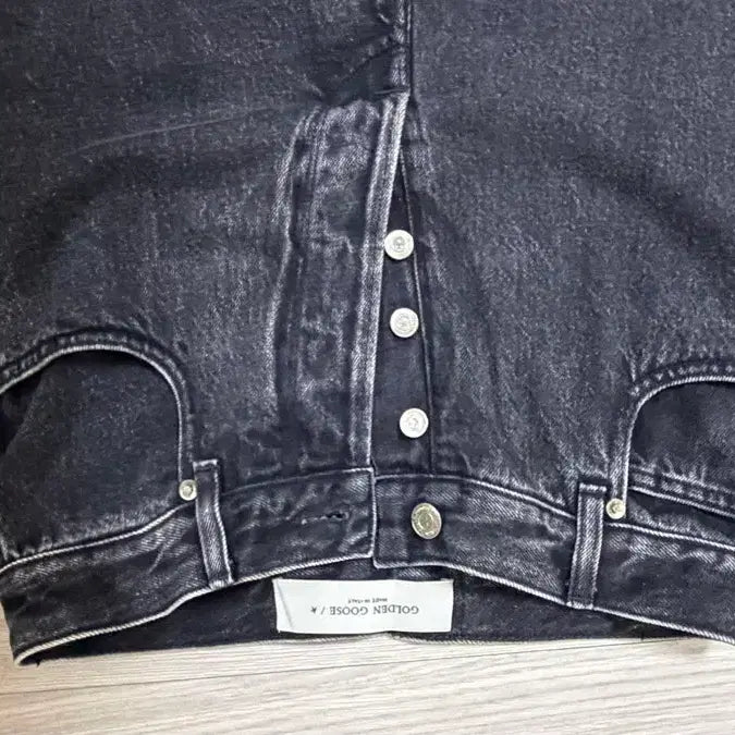 [BUNJANG] Golden Goose Black Denim Wide Pants / 골든구스 블랙 데님 와이드 팬츠 27