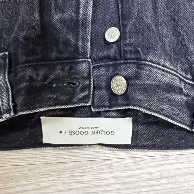 [BUNJANG] Golden Goose Black Denim Wide Pants / 골든구스 블랙 데님 와이드 팬츠 27