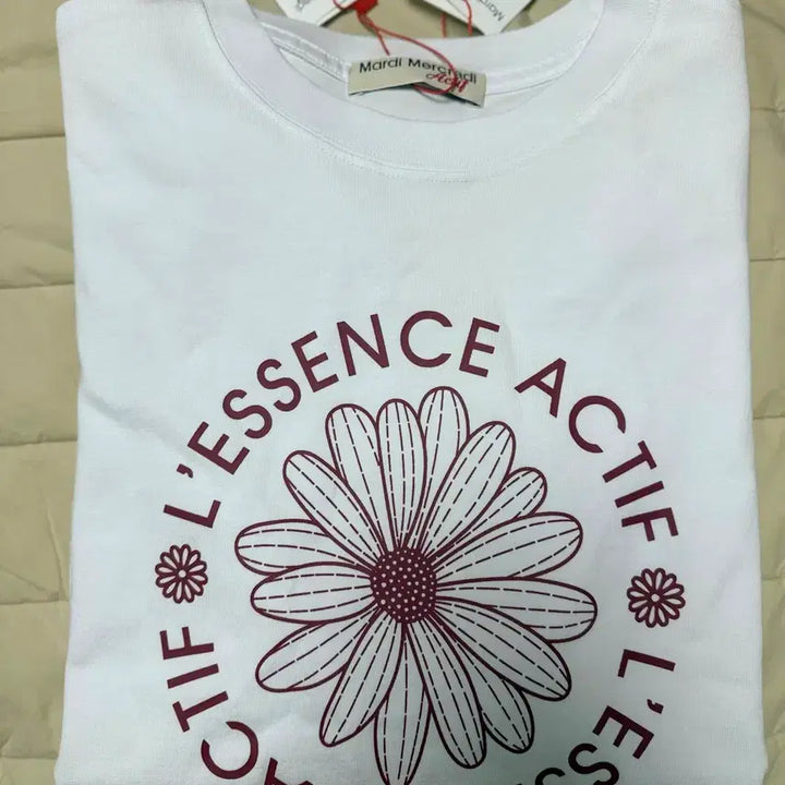 [BUNJANG] Mardi Mercredi Active Short-Sleeve T-Shirt White / 마르디 메크르디 액티브 반팔 티셔츠 화이트