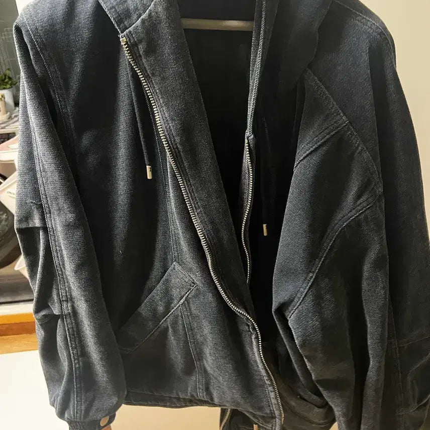 [BUNJANG] Solid Homme Hooded Zip-Up Jacket / 솔리드옴므 후드집업