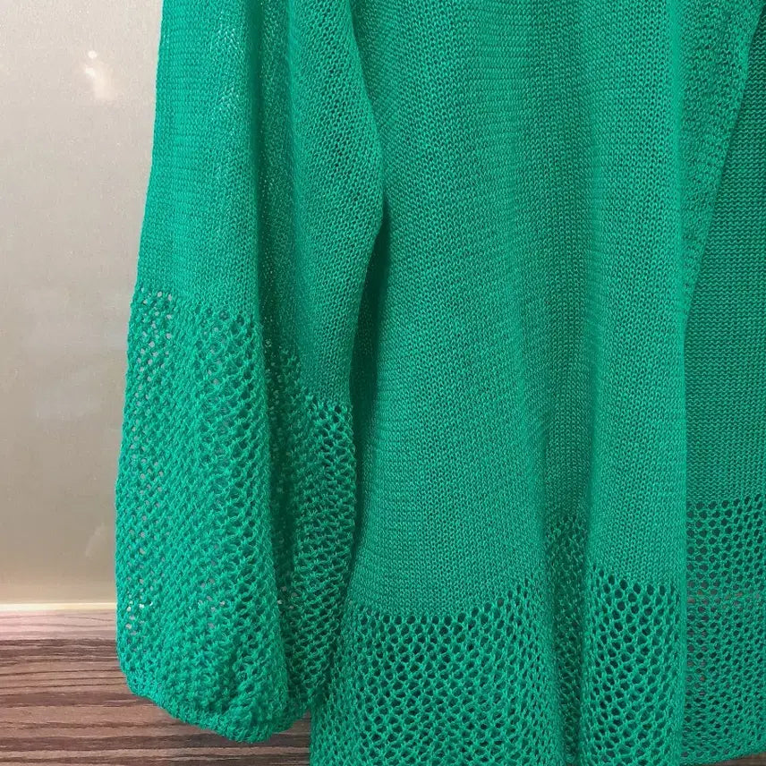 [BUNJANG] SEULFE Green Knit Cardigan / SEULFE 그린 니트 가디건