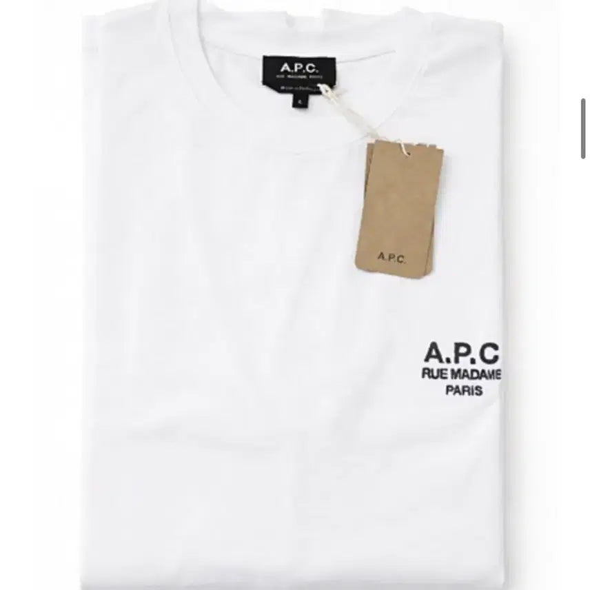 [BUNJANG] A.P.C. Raymond Short Sleeve T-Shirt White / A.P.C.  레이몬드 반팔 티셔츠 화이트