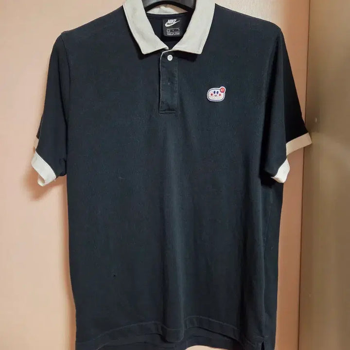 [BUNJANG] Nike Black Collar Short-Sleeve T-Shirt / 나이키 블랙 카라 반팔티셔츠
