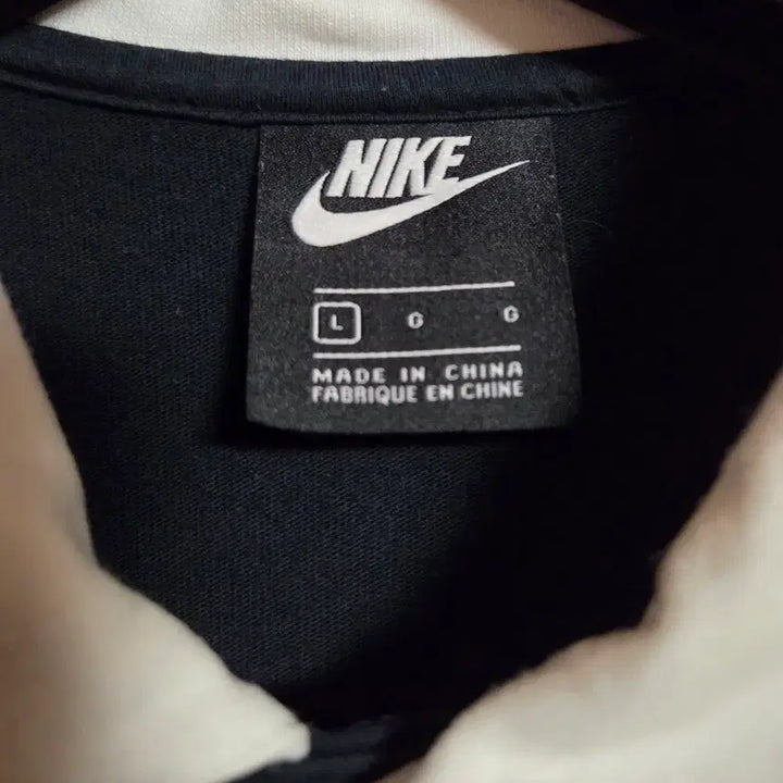 [BUNJANG] Nike Black Collar Short-Sleeve T-Shirt / 나이키 블랙 카라 반팔티셔츠