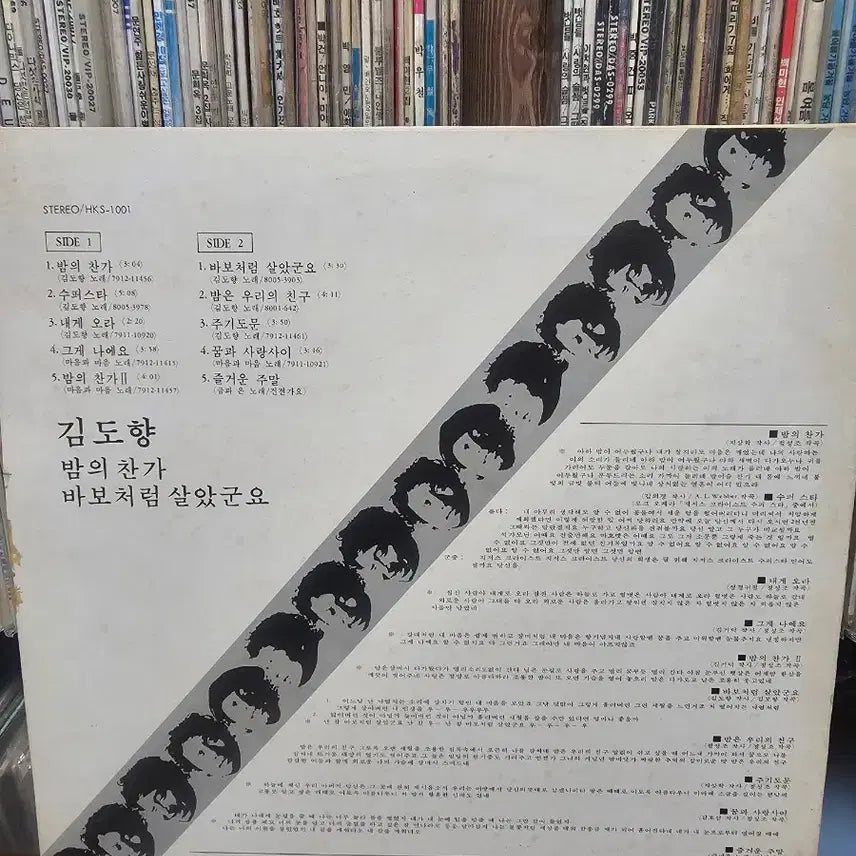 [BUNJANG] Kim Do Hyang "Song of the Night" / "Lived Like a Fool" LP Record / 김도향 밤의 찬가/바보처럼 살았군요 LP 레코드