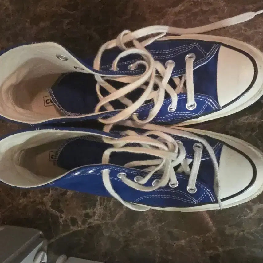[BUNJANG] Converse Chuck Taylor High Rush Blue &amp; Sunflower Sneakers / 컨버스 척테일러 히이 러쉬블루 280 썬플라워 275