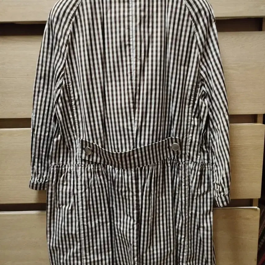 [BUNJANG] KUHO Gingham Check 7-Sleeve Trench Outerwear / 구호KUHO 깅엄체크 아우터