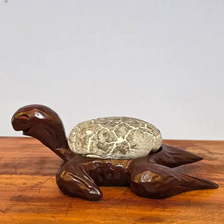[BUNJANG] Smiling Turtle Stone Sculpture / 26050409 웃고있는 국내 구갑 거북이 수석 팝니다