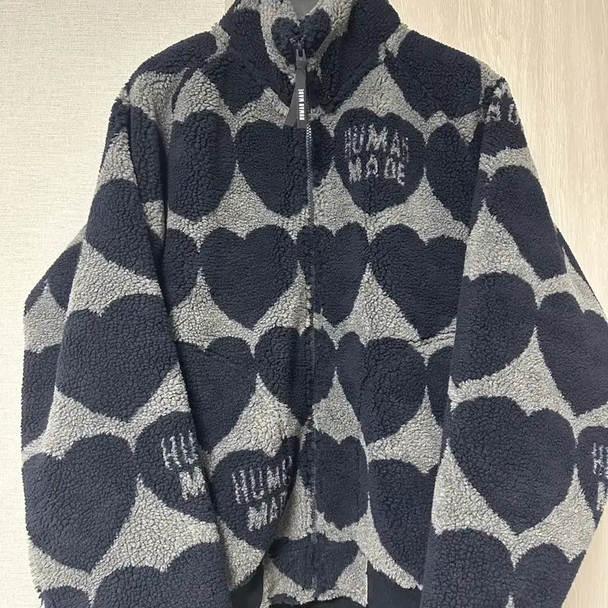 [BUNJANG] Human Made Heart Fleece Jacket Navy XXL / 휴먼메이드 하트 플리스 자켓 xxl (네이비)
