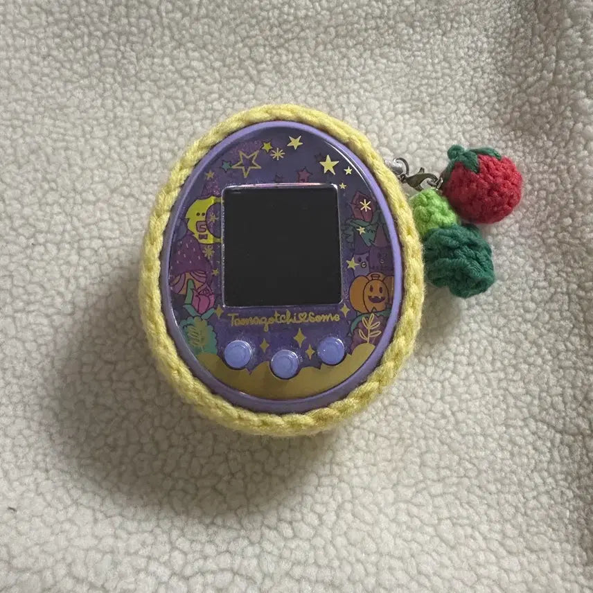 [BUNJANG] Tamagotchi Sun Purple + Knit Case / 다마고치 썸 퍼플 + 뜨게 케이스