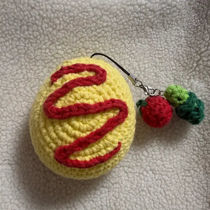[BUNJANG] Tamagotchi Sun Purple + Knit Case / 다마고치 썸 퍼플 + 뜨게 케이스