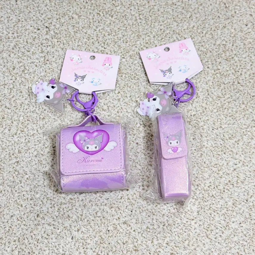 [BUNJANG] Sanrio Kuromi Angel Series Airpod Case Lip Case Bundle Set / [일괄] 산리오 쿠로미 엔젤시리즈 에어팟케이스 립케이스