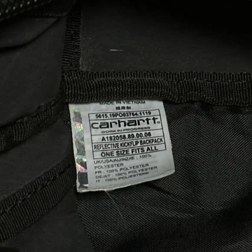 [BUNJANG] Carhartt WIP Reflective Kickflip Backpack / 칼하트 WIP 리플렉티브 킥플립 백팩/ 칼하트 리플렉티브