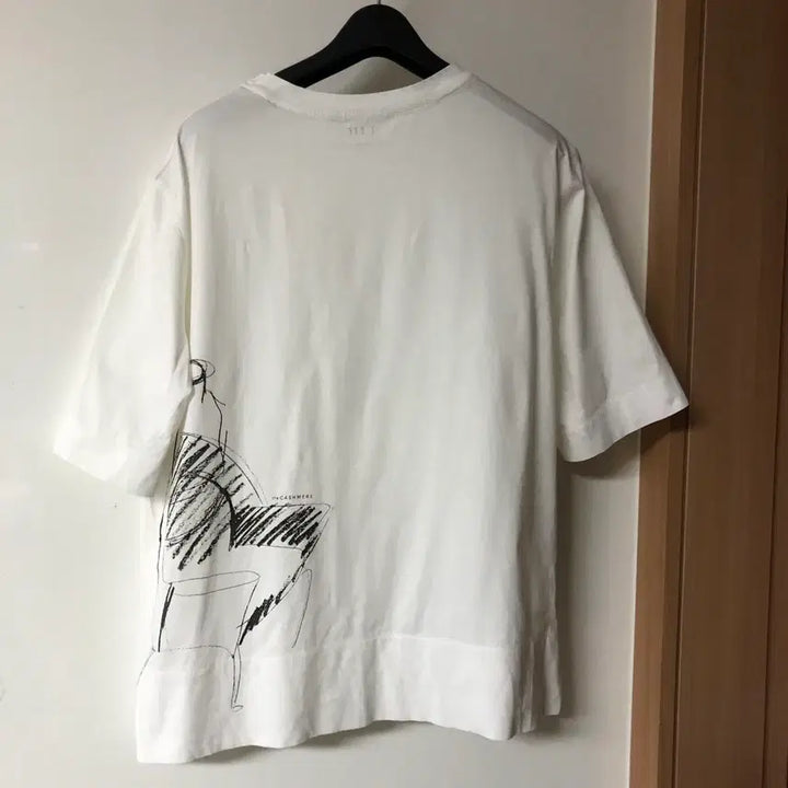 [BUNJANG] the CASHMERE Lettering Short Sleeve T-Shirt White / 한섬 더캐시미어 the CASHMERE 반팔 티셔츠 레터링