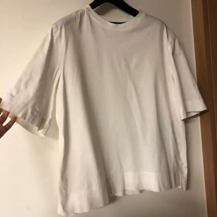 [BUNJANG] the CASHMERE Lettering Short Sleeve T-Shirt White / 한섬 더캐시미어 the CASHMERE 반팔 티셔츠 레터링