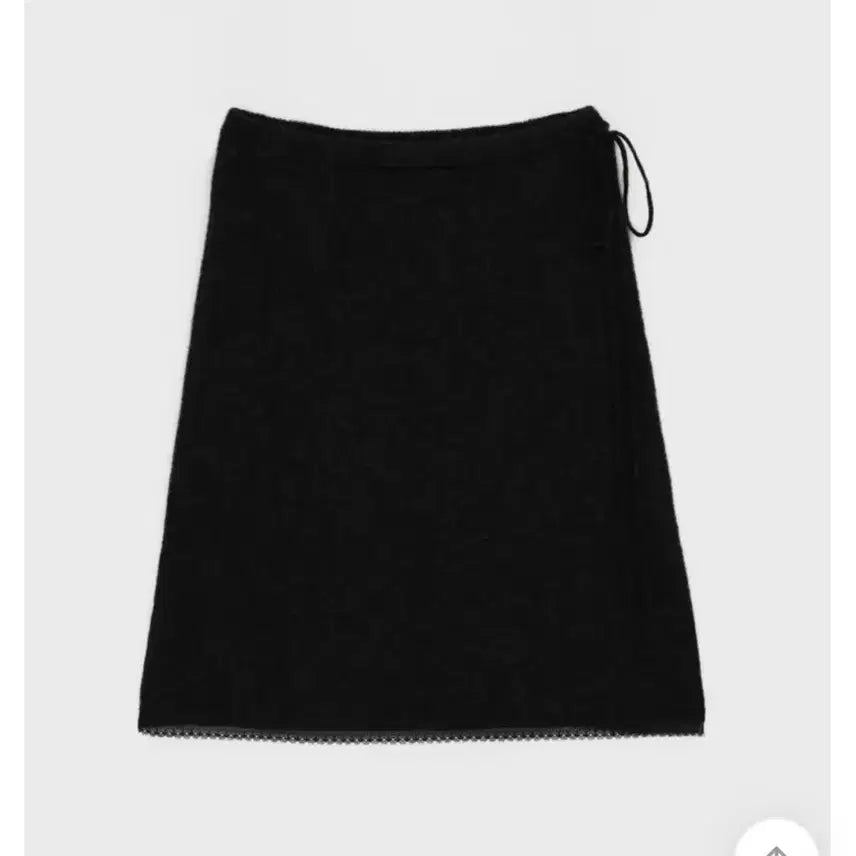 [BUNJANG] Blackup Hokon Strap Lace Wool Knit Midi Skirt / 블랙업 호콘 스트랩 레이스 울 니트 미디스커트