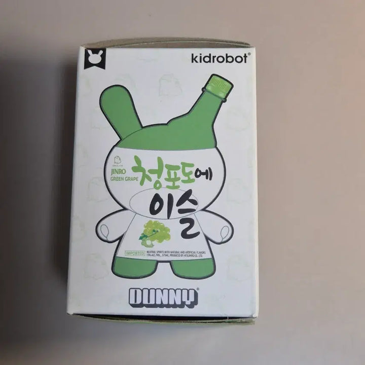 [BUNJANG] Kidrobot x Jinro x Sketch One "Cheongpodo-e Iseul" Dunny (Green Grape) Art Toy / 키드로봇 진로 콜라보 참이슬 더니(청포도에 이슬 더니)