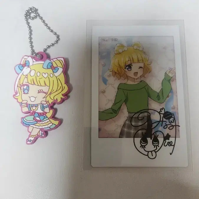 [BUNJANG] PriPara Mirei Sign Polaroroid Keychain / 프리파라 미레이 미래 체키 싸인폴라 키링