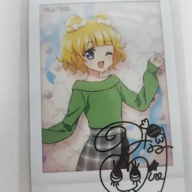 [BUNJANG] PriPara Mirei Sign Polaroroid Keychain / 프리파라 미레이 미래 체키 싸인폴라 키링