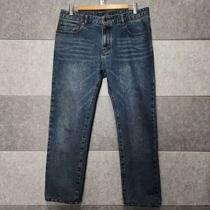 [BUNJANG] Beanpole Unisex Mid-Tone Washed Denim Pants (Size 84) / 빈폴 남녀공용 미드톤 워싱 데님 (사이즈 84)
