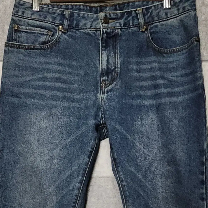 [BUNJANG] Beanpole Unisex Mid-Tone Washed Denim Pants (Size 84) / 빈폴 남녀공용 미드톤 워싱 데님 (사이즈 84)