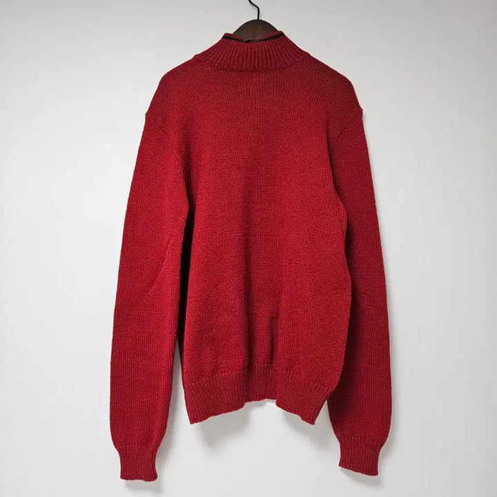[BUNJANG] Polo Ralph Lauren Red Half-Neck Knit Sweater (M) / 폴로 랄프로렌 레드 하프넥 니트