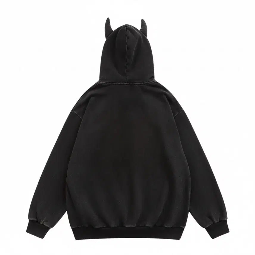 [BUNJANG] Devil Hoodie Zip-Up / 악마 후드집업