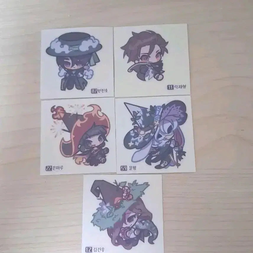 [BUNJANG] Magical World Zombie World Mr. G/R Stickee Set / 마법고 좀비고 ㄱㄹ님 띠부씰