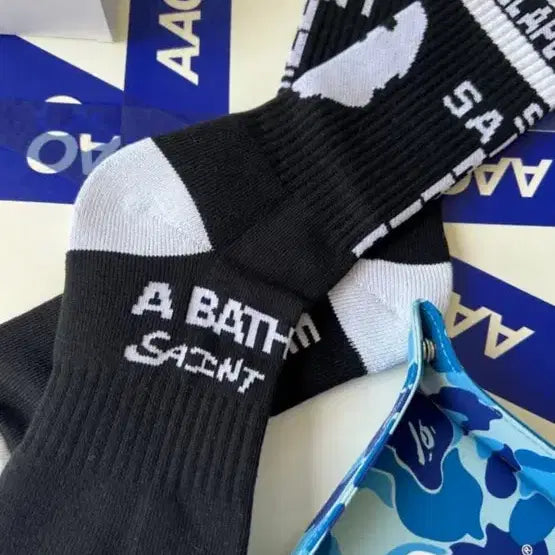 [BUNJANG] BAPE x Saint Michael Socks / 베이프X세인트미카엘 양말