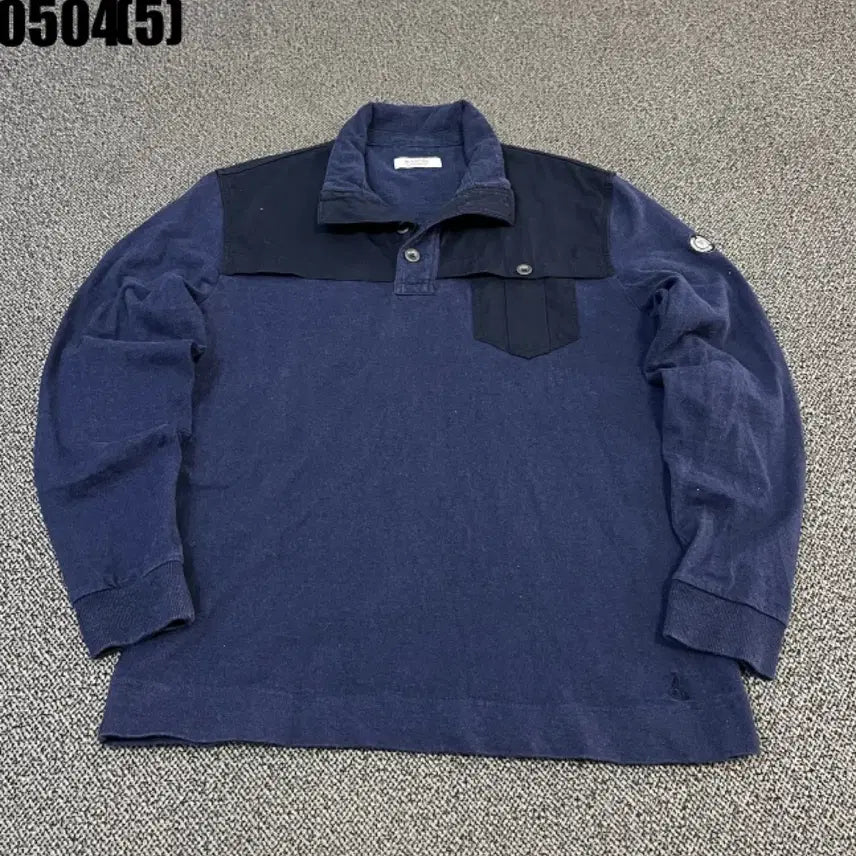 [BUNJANG] Beanpole Navy Long-Sleeve Polo Shirt Size 110 / 빈폴 네이비 긴팔 카라 티셔츠110 0504
