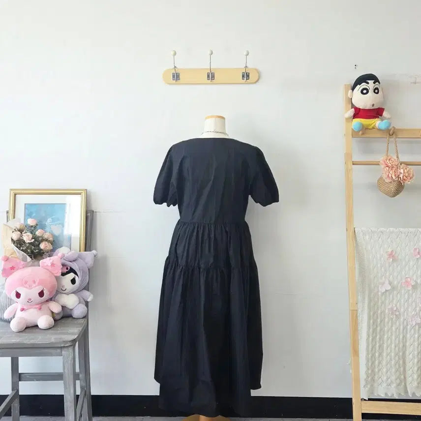 [BUNJANG] H&amp;M Black Long Summer Dress / 빈티지 만원샵 H&amp;M 블랙 롱 여름 원피스