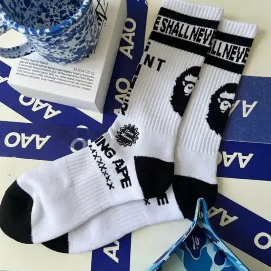 [BUNJANG] Bape x Saint Michael Socks / 베이프X세인트미카엘 양말