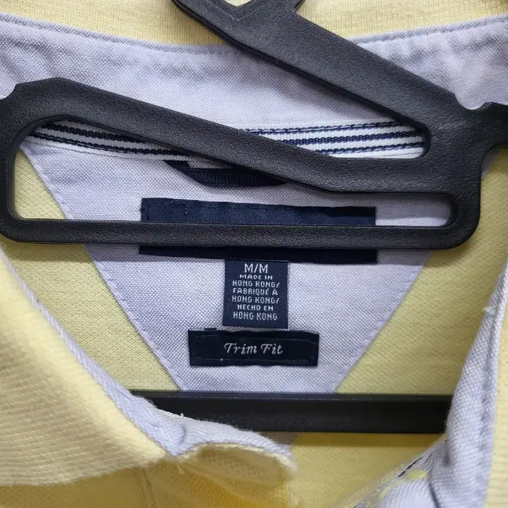 [BUNJANG] Tommy Hilfiger Yellow Short Sleeve Polo T-Shirt M / 타미힐피거 옐로우 반팔 폴로티셔츠m