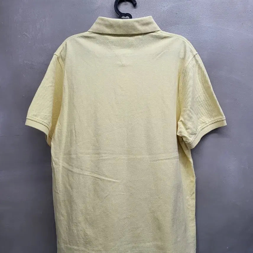 [BUNJANG] Tommy Hilfiger Yellow Short Sleeve Polo T-Shirt M / 타미힐피거 옐로우 반팔 폴로티셔츠m