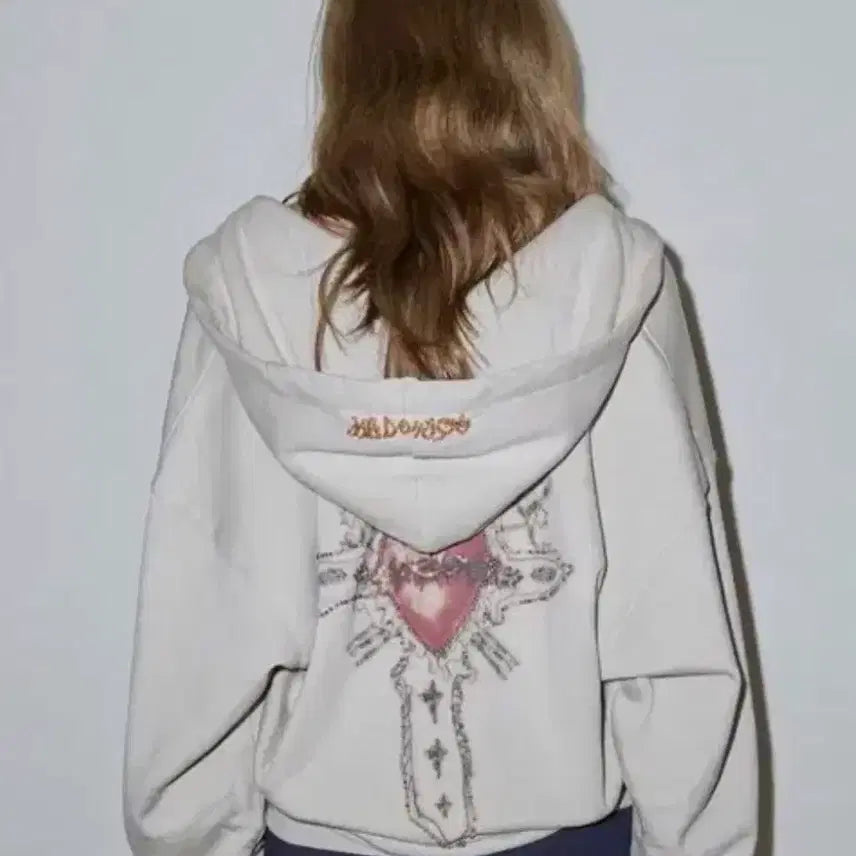 [BUNJANG] Sculptor Saint Beaz Hoodie Zip-up White M / 스컬프터 세인트 비즈 후드집업 화이트 m