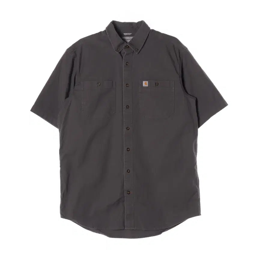 [BUNJANG] Carhartt Short Sleeve Shirt Light Grey L / 칼하트 반팔 셔츠 라이트 그레이 L