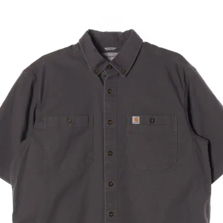 [BUNJANG] Carhartt Short Sleeve Shirt Light Grey L / 칼하트 반팔 셔츠 라이트 그레이 L