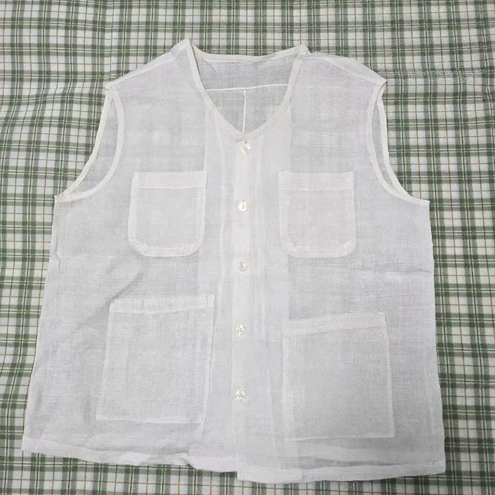 [BUNJANG] Mosquito Net Linen Shirt / 76 ㅡ모시 셔츠ㅡ100
