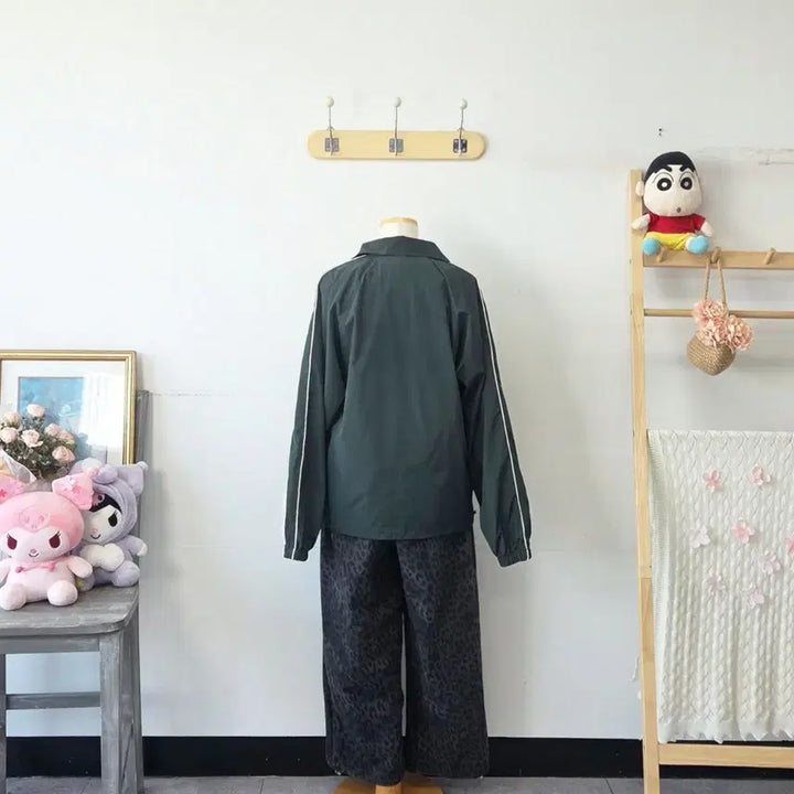 [BUNJANG] SLOW RECORD HOUSE Windbreaker Zip-up Jacket M Size / 빈티지 만원샵 SLOW RECORD HOUSE 바람막이 집업