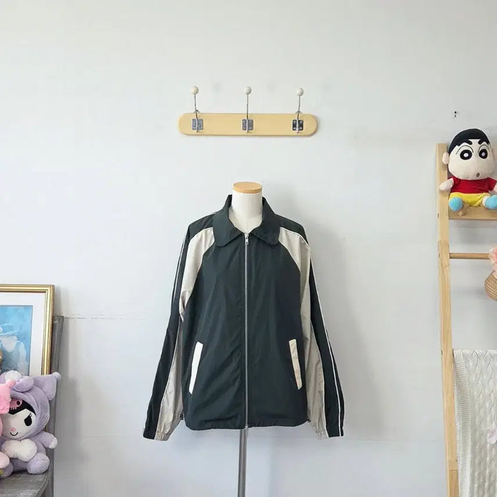 [BUNJANG] SLOW RECORD HOUSE Windbreaker Zip-up Jacket M Size / 빈티지 만원샵 SLOW RECORD HOUSE 바람막이 집업