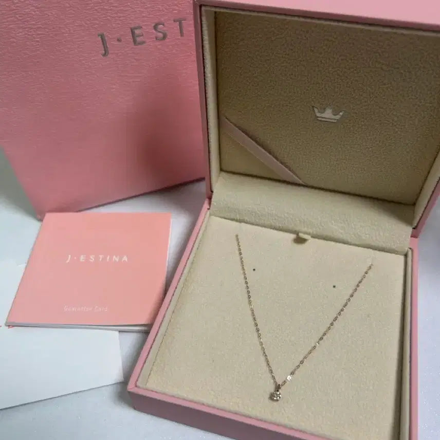 [BUNJANG] 14K Rose Gold 1 Carat Diamond Necklace / 14k 로즈골드 1부 다이아 목걸이