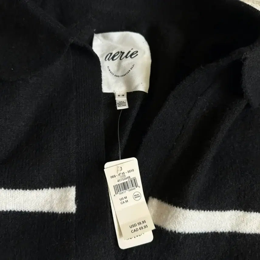 [BUNJANG] American Eagle Black Striped Sweater / 미국에서 산 아메리칸 이글 검정 스웨터