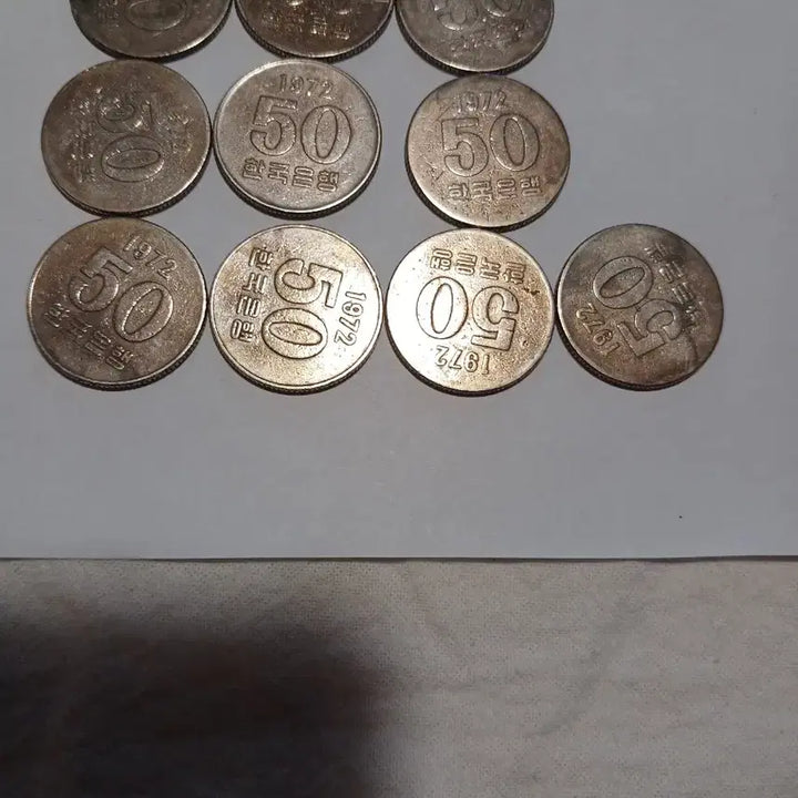 [BUNJANG] 1972 50 Won Coin Bundle (16 pieces) / 1972년 50원 16개
