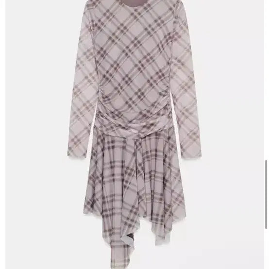 [BUNJANG] Zara Check Tulle Dress - Size S / 새상품) 자라 체크 튤 원피스 S