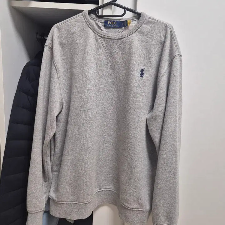 [BUNJANG] Polo Ralph Lauren Crewneck Sweatshirt M Grey / 폴로랄프로렌 맨투맨 M 그레이 100
