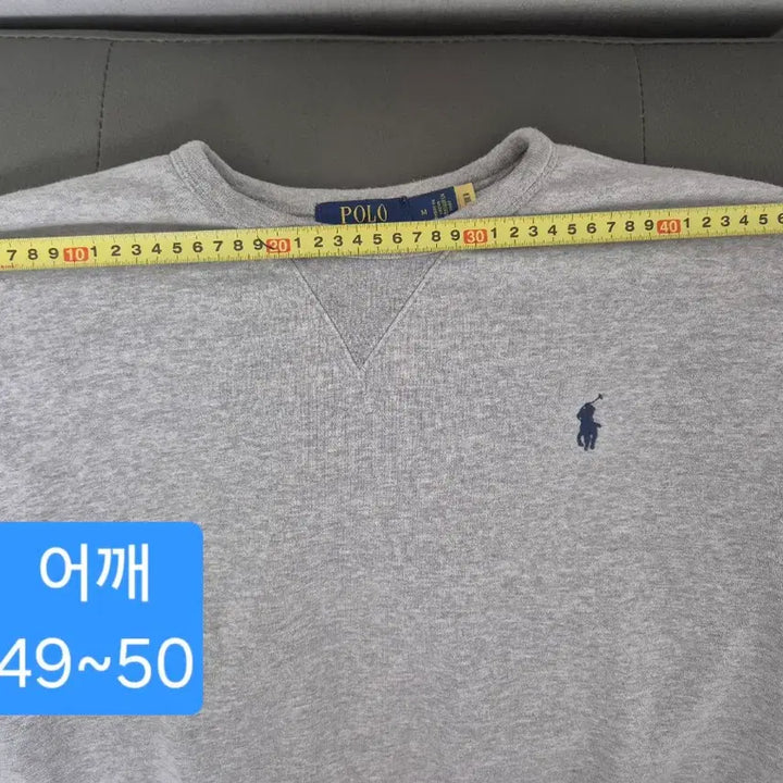 [BUNJANG] Polo Ralph Lauren Crewneck Sweatshirt M Grey / 폴로랄프로렌 맨투맨 M 그레이 100