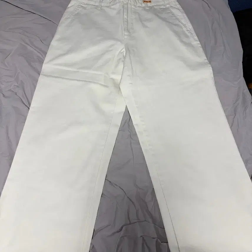 [BUNJANG] Musinsa Standard Wide Chino Pants Cream 33 / (33) 무신사 스탠다드 와이드 치노 팬츠 크림