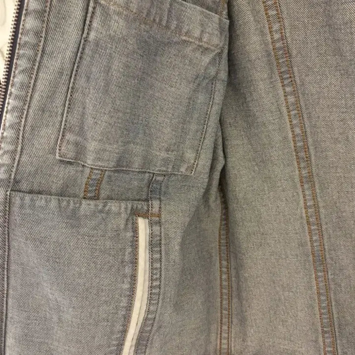 [BUNJANG] Helmut Lang Washed Blue Zip-Up Trucker Denim Jacket / 헬무트 랭 워시드 블루 집업 데님 트러커 자켓