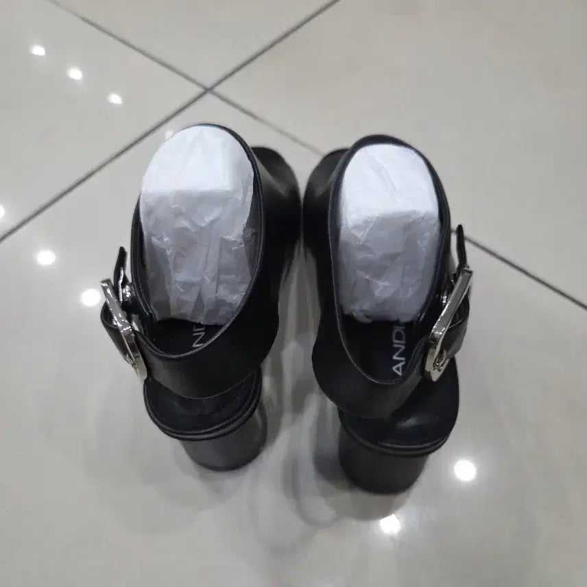 [BUNJANG] ANDIATA Leather Open Toe Heeled Sandals / 안디아타 양가죽 오픈토 힐 샌들